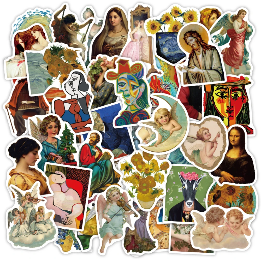 VANMAXX 50 PCS Die Cut, Famous Works Art Stickers Waterproof PVC Decal for Laptop Refrigerator Helmet Bicycle Luggage Guitar
VANMAXX 50 PCS Die Cut, Famous Works Art Stickers Waterproof PVC Decal for Laptop Refrigerator Helmet Bicycle Luggage Guitar