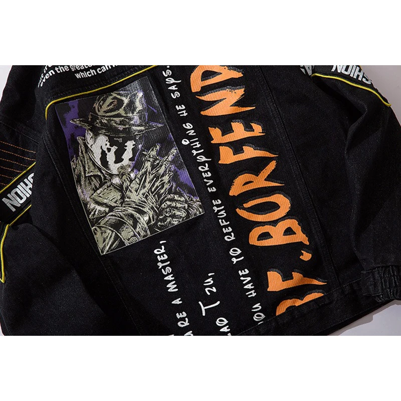 Denim Jacket Men Streetwear Locomotive Zipper Cardigan Jean Coats Hip Hop Loose Jackets Casual Fashion Tops for Male Black Tops
Denim Jacket Men Streetwear Locomotive Zipper Cardigan Jean Coats Hip Hop Loose Jackets Casual Fashion Tops for Male Black Tops
