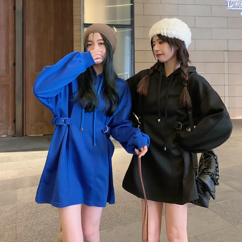 Traf ring buckle design is loose and lazy. Women's dress in spring and autumn of 2022 has a simple hooded drawstring sweater
Traf ring buckle design is loose and lazy. Women's dress in spring and autumn of 2022 has a simple hooded drawstring sweater