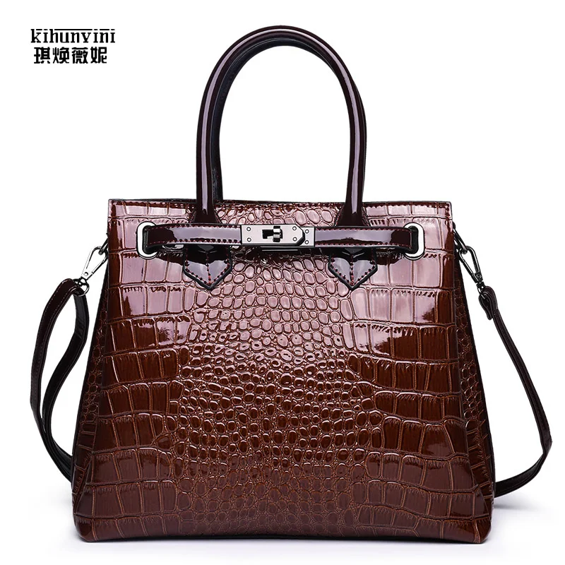 KIHUN Новая модная женская сумка глянцевые дамские сумочки Аллигатор Запираемая сумка-мессенджер на плечо женский кошелек женский портфель 
KIHUN Новая модная женская сумка глянцевые дамские сумочки Аллигатор Запираемая сумка-мессенджер на плечо женский кошелек женский портфель