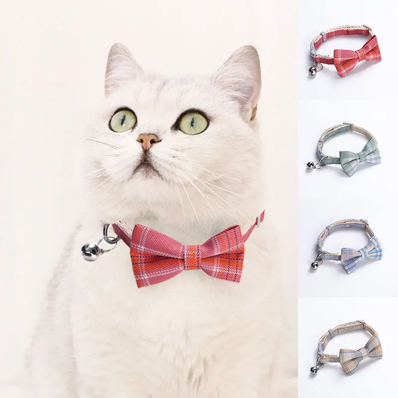 Bowtie Cat Collar Breakaway with Bell Classic Plaid Adjustable Safety Kitten Collars for Pet Puppies Bowknot Puppy Cats Neck
Bowtie Cat Collar Breakaway with Bell Classic Plaid Adjustable Safety Kitten Collars for Pet Puppies Bowknot Puppy Cats Neck