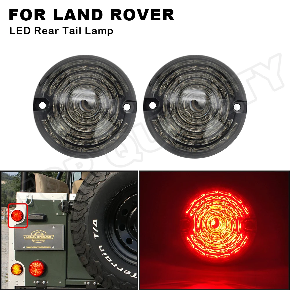 2Pcs 73mm Smoke LED Rear Tail Lamp Red Stop Light Upgrade Kit For Land Rover Defender 1990-2016 For Land Rover 90 110 1983-1990
2Pcs 73mm Smoke LED Rear Tail Lamp Red Stop Light Upgrade Kit For Land Rover Defender 1990-2016 For Land Rover 90 110 1983-1990