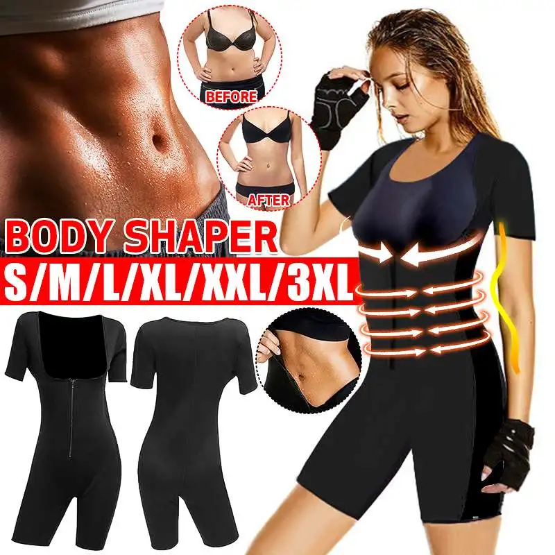 New Women Bodysuit Sauna Jumpsuit Waist Trainer Corsets Neoprene Body Shaper Women Slimming Full Shape Underwear Shapewear
New Women Bodysuit Sauna Jumpsuit Waist Trainer Corsets Neoprene Body Shaper Women Slimming Full Shape Underwear Shapewear