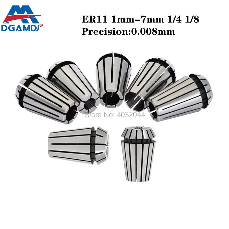 AA grade Precision 0.008mm 1pcs ER11 1mm-7mm 1/4 1/8 Spring Collet CNC Milling Lathe Tool ER11 Spring Collet
AA grade Precision 0.008mm 1pcs ER11 1mm-7mm 1/4 1/8 Spring Collet CNC Milling Lathe Tool ER11 Spring Collet
