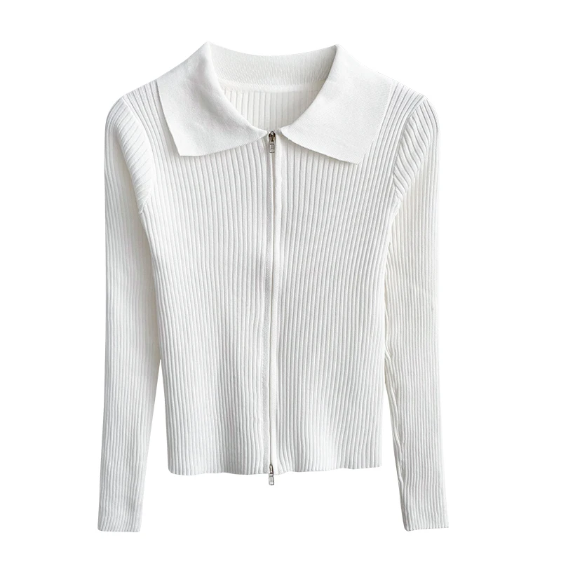 Crescent City Double-Headed Long-Sleeve Zipper Knitted Cardigan Women's Korean-Style Slim Fit Slimming Temperament Wild Short
Crescent City Double-Headed Long-Sleeve Zipper Knitted Cardigan Women's Korean-Style Slim Fit Slimming Temperament Wild Short
