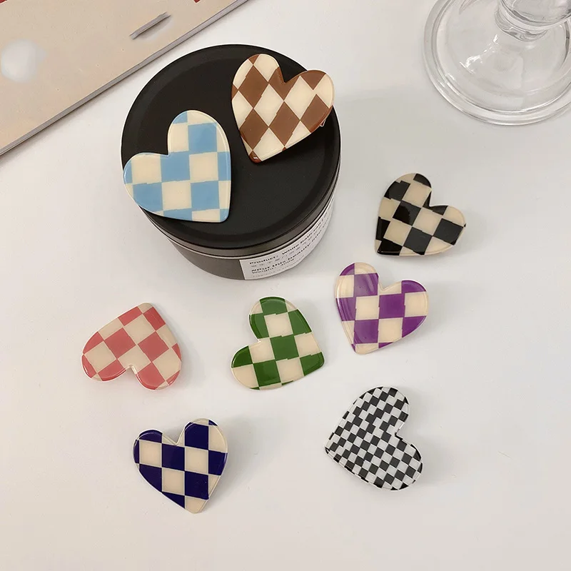 Ins Heart Checkerboard Hairpin Sweet Wild Bangs Clip Color Plaid Hairpin Side Clip Net Red Hair Accessories Female Tide
Ins Heart Checkerboard Hairpin Sweet Wild Bangs Clip Color Plaid Hairpin Side Clip Net Red Hair Accessories Female Tide