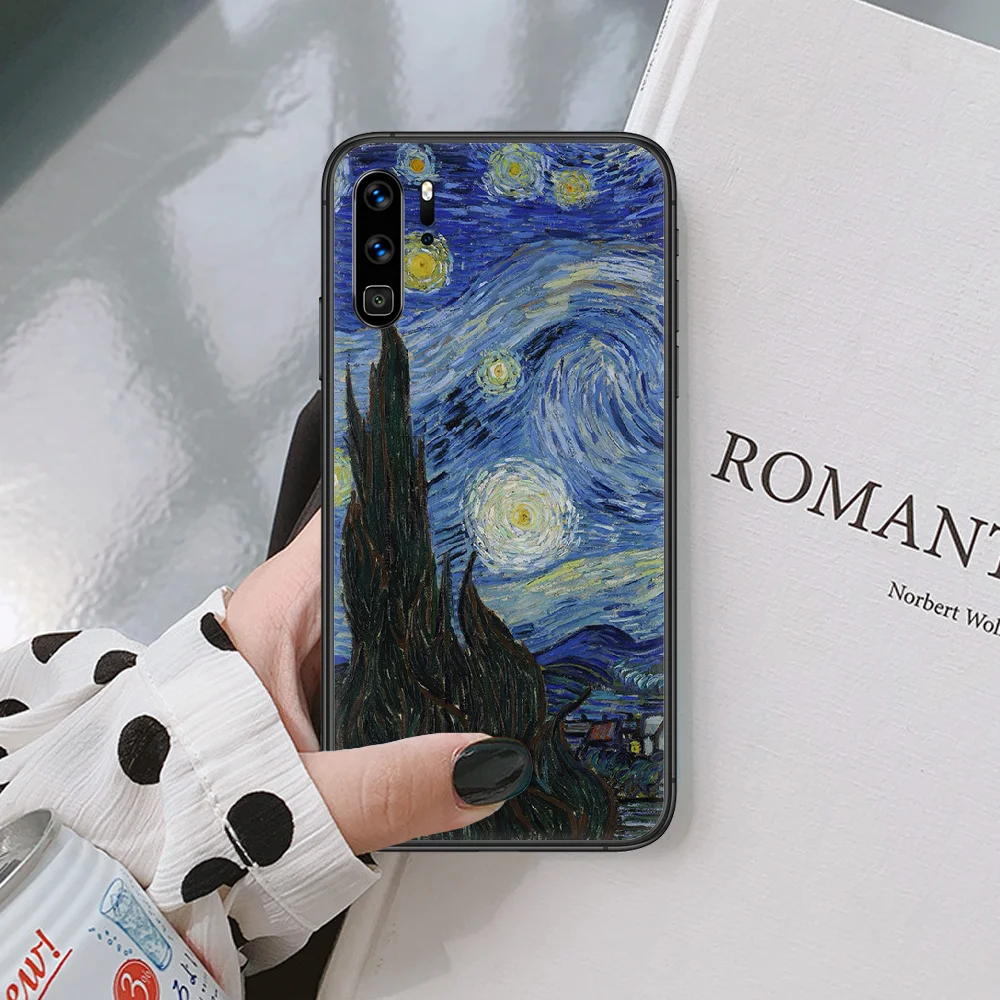 Famous paintings Van Gogh Phone Case For Huawei P Mate Smart 10 20 30 40 Lite Z 2019 Pro Black black Bumper Painting Waterproof
Famous paintings Van Gogh Phone Case For Huawei P Mate Smart 10 20 30 40 Lite Z 2019 Pro Black black Bumper Painting Waterproof