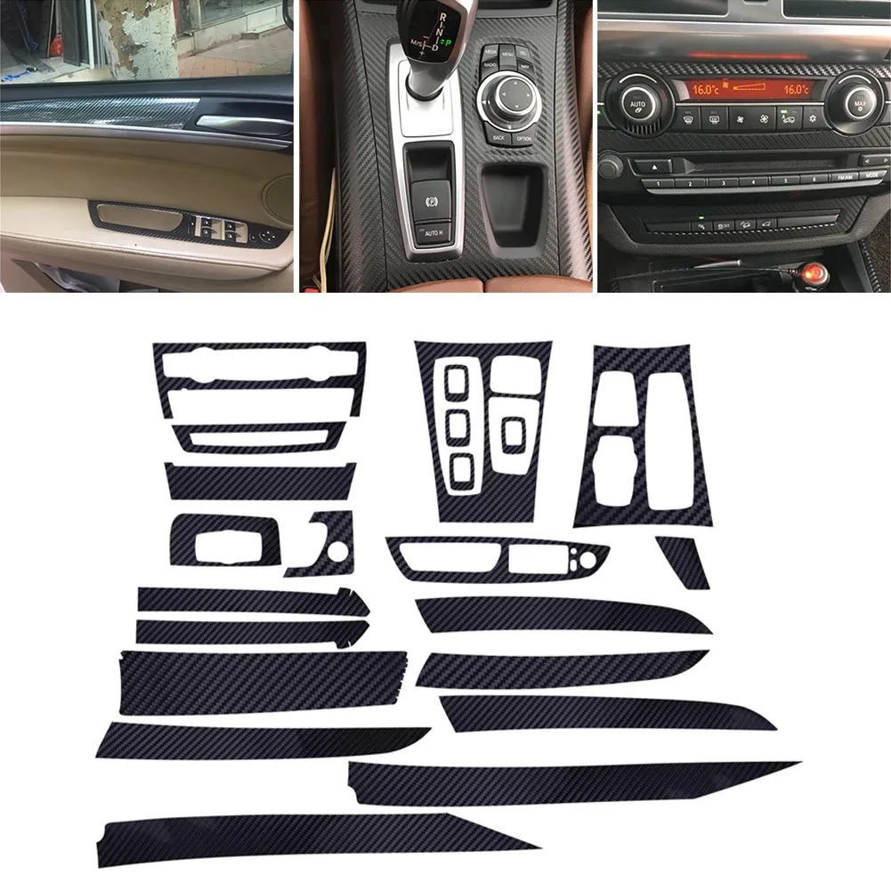 1 Set Car Interior Trim 5D Carbon Fiber Vinyl Decal Glossy Interior Sticker For BMW X5 2007-2013 Automotive Interior Stickers
1 Set Car Interior Trim 5D Carbon Fiber Vinyl Decal Glossy Interior Sticker For BMW X5 2007-2013 Automotive Interior Stickers