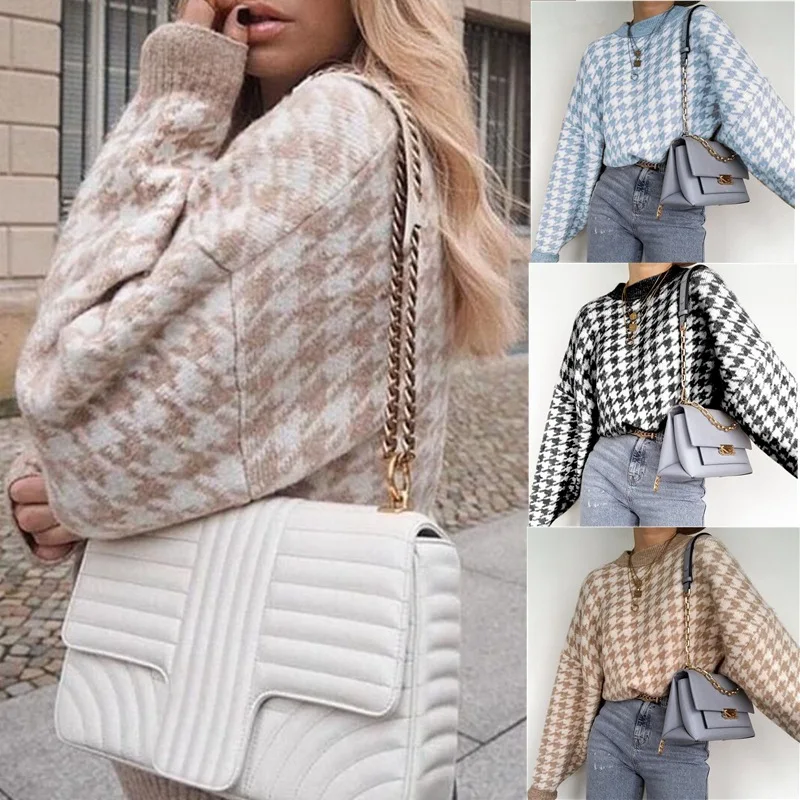 Musendujia Plaid Sweater Women's Pullover 2021 New Fashion European And American Style Loose Retro Sweater Versatile Wool
Musendujia Plaid Sweater Women's Pullover 2021 New Fashion European And American Style Loose Retro Sweater Versatile Wool