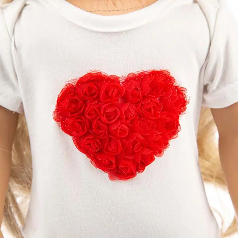 Doll Dress Up Clothes Suit Love Heart Pattern Top Skirt for 18in US Girl Doll 54DA
Doll Dress Up Clothes Suit Love Heart Pattern Top Skirt for 18in US Girl Doll 54DA