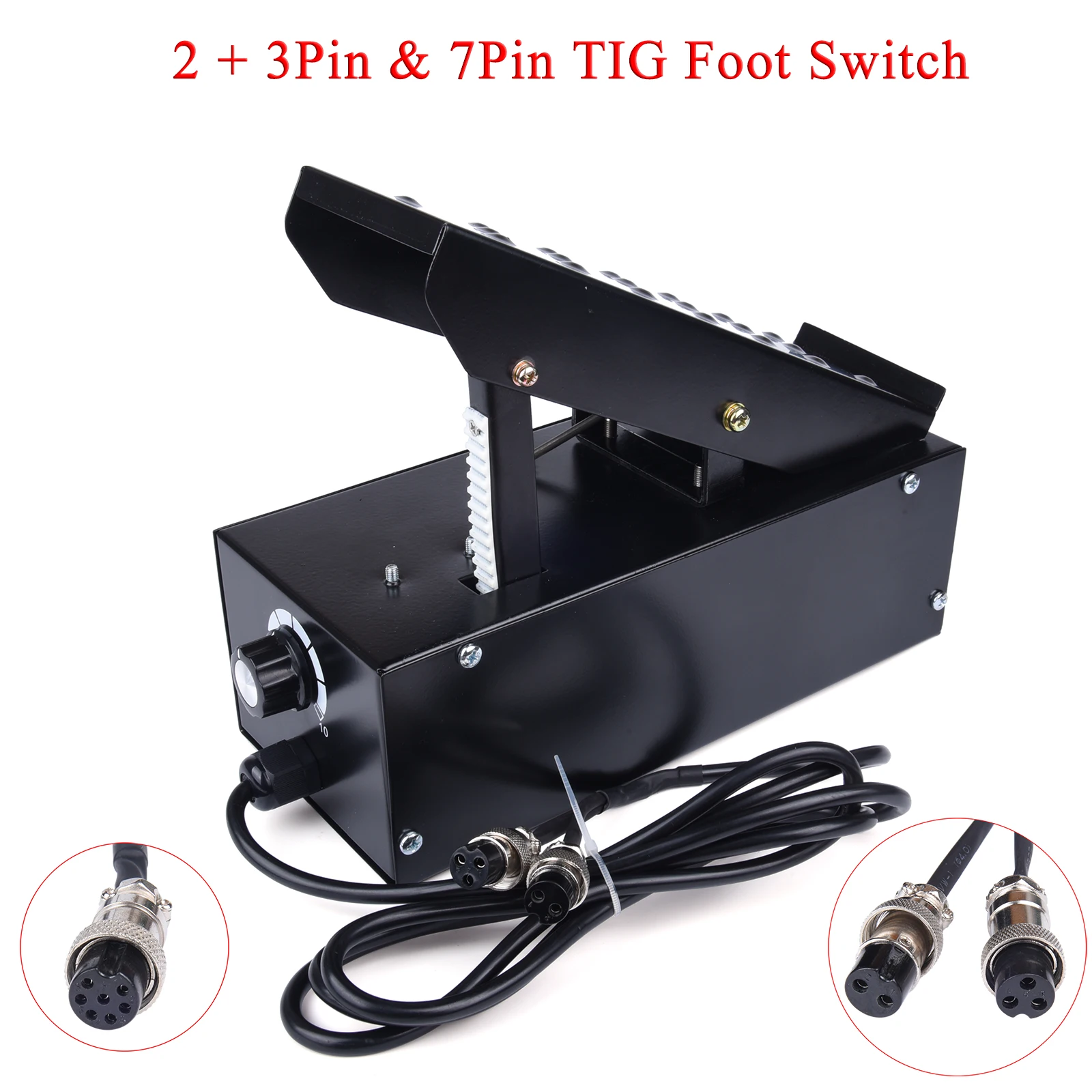 2+3/7 Pins Foot Pedal Power Amperage Controller Current Stepless Adjustable Switch For TIG ATGW Spot Weldding IGBT Machine
2+3/7 Pins Foot Pedal Power Amperage Controller Current Stepless Adjustable Switch For TIG ATGW Spot Weldding IGBT Machine