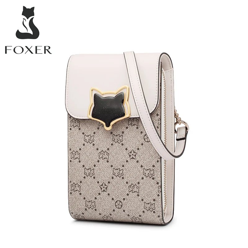 FOXER Ladies Casual Phone Bag Girl's Mini Messenger Bag Large Capacity Multi-layer Shoulder Bag Women Leather Crossbody Bags
FOXER Ladies Casual Phone Bag Girl's Mini Messenger Bag Large Capacity Multi-layer Shoulder Bag Women Leather Crossbody Bags