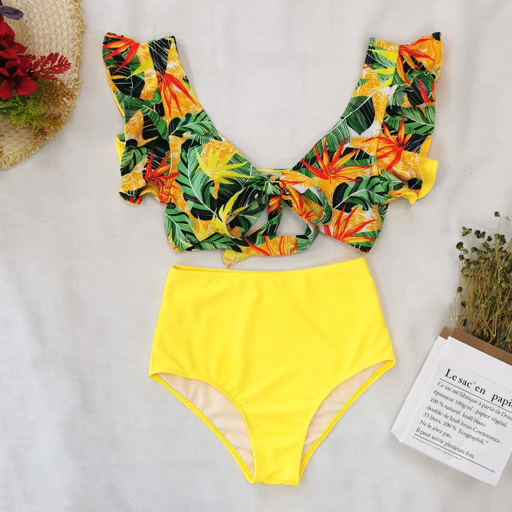 Bikini2021 New Flounced Bikini Split Swimsuit European and American Sexy High Waist
Bikini2021 New Flounced Bikini Split Swimsuit European and American Sexy High Waist