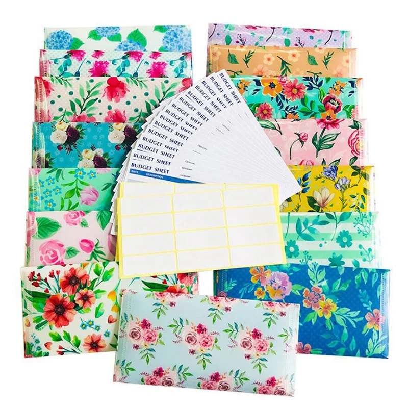 15Pcs Creative Budget Sheet Cash Envelopes Floral Waterproof Budget Envelopes Cash Envelopes for Gift Woman Man
15Pcs Creative Budget Sheet Cash Envelopes Floral Waterproof Budget Envelopes Cash Envelopes for Gift Woman Man