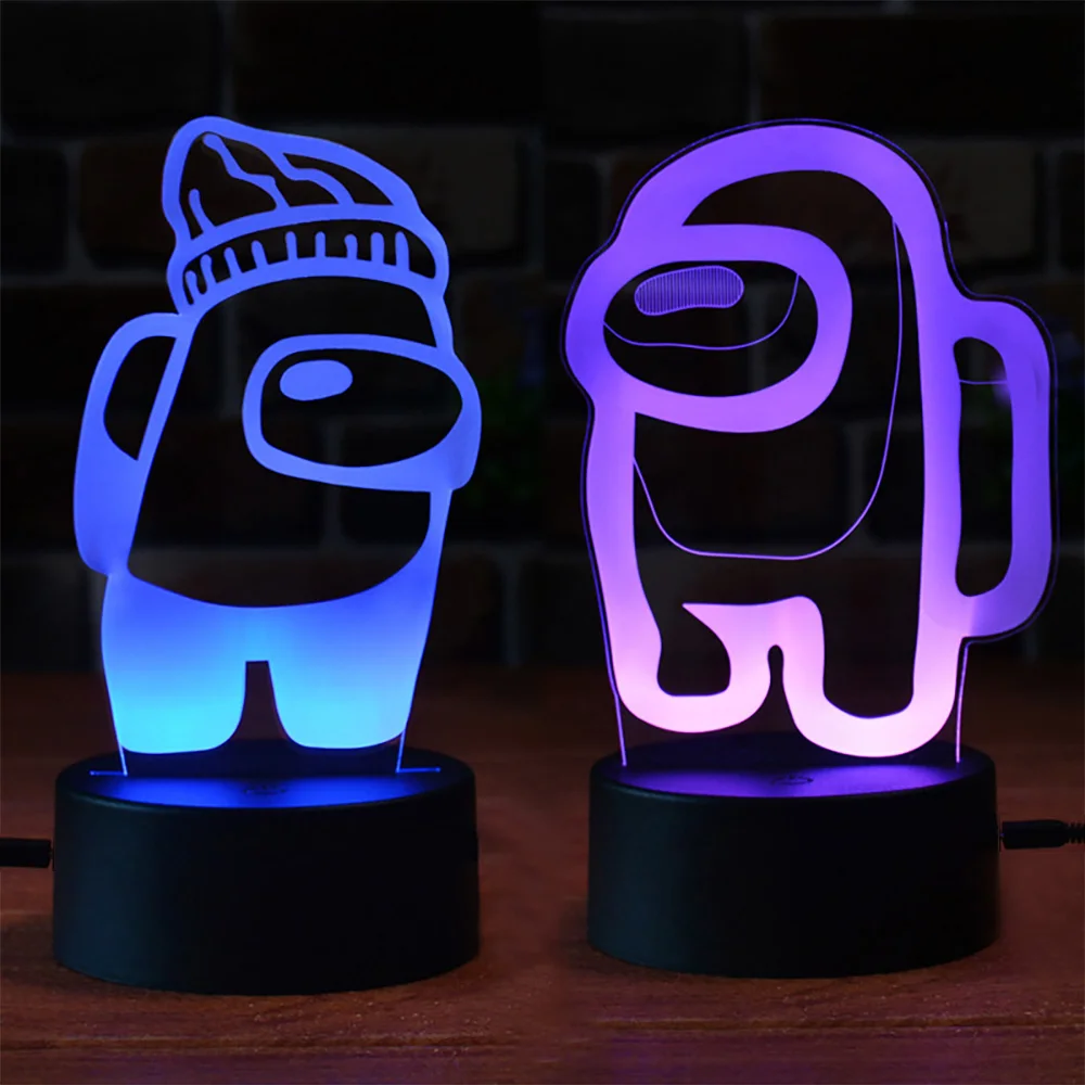 Among us 3D Night Light 7/16 RGB Led Lamp Touch Remote Nightlight Bedroom Decor Gift Dropshipping
Among us 3D Night Light 7/16 RGB Led Lamp Touch Remote Nightlight Bedroom Decor Gift Dropshipping