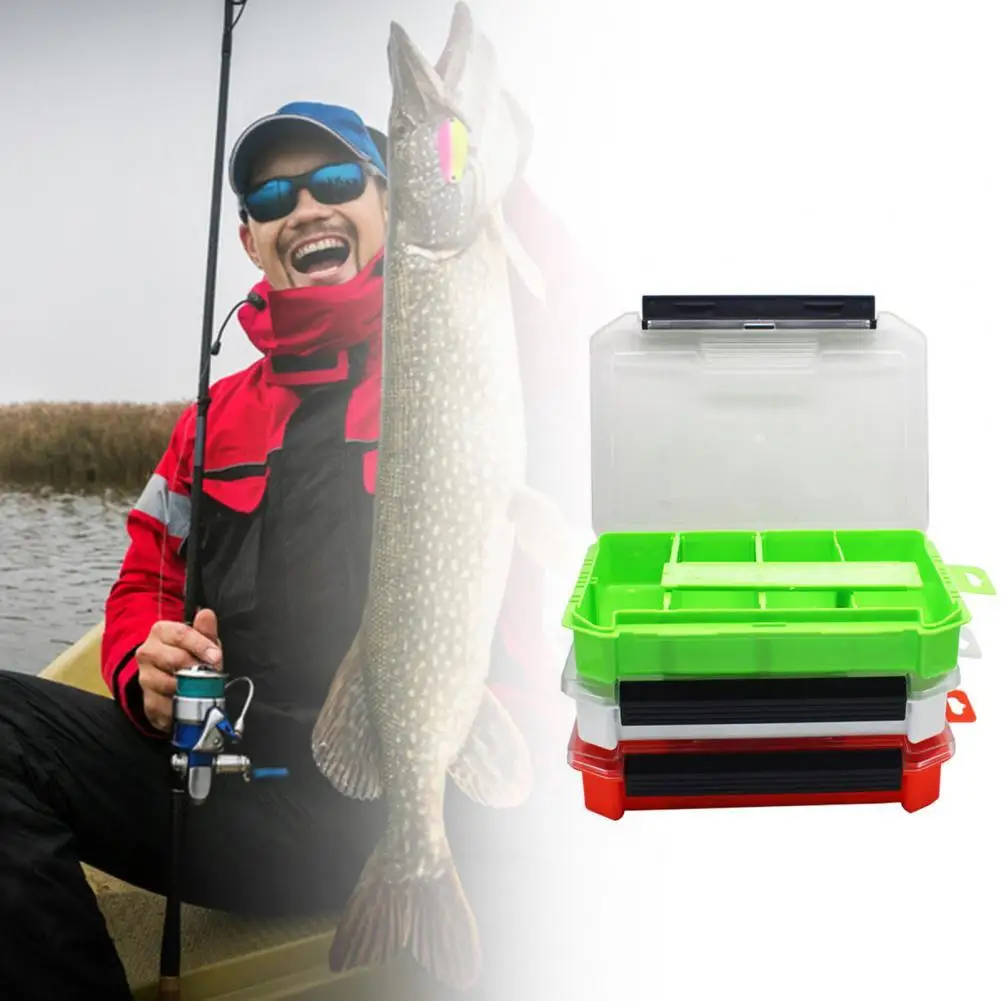 Bait Box Multicolor Double Sided Plastic Single Layer Fishing Tackle Box Bag for Angling
Bait Box Multicolor Double Sided Plastic Single Layer Fishing Tackle Box Bag for Angling