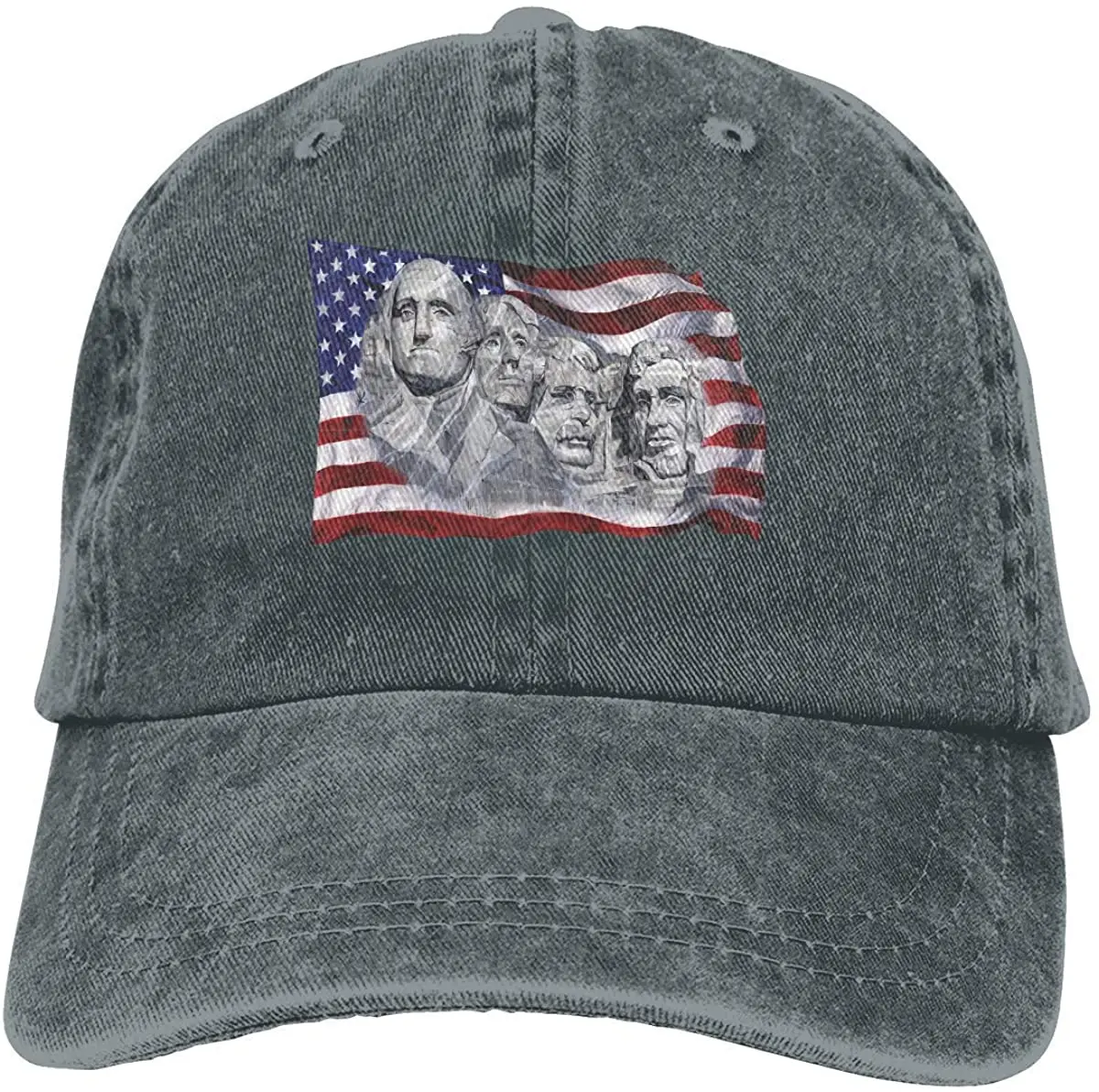 Mount Rushmore and Flag Unisex Adjustable Classic Baseball Cap Washed Cowboy Hat Retro Denim Cap
Mount Rushmore and Flag Unisex Adjustable Classic Baseball Cap Washed Cowboy Hat Retro Denim Cap
