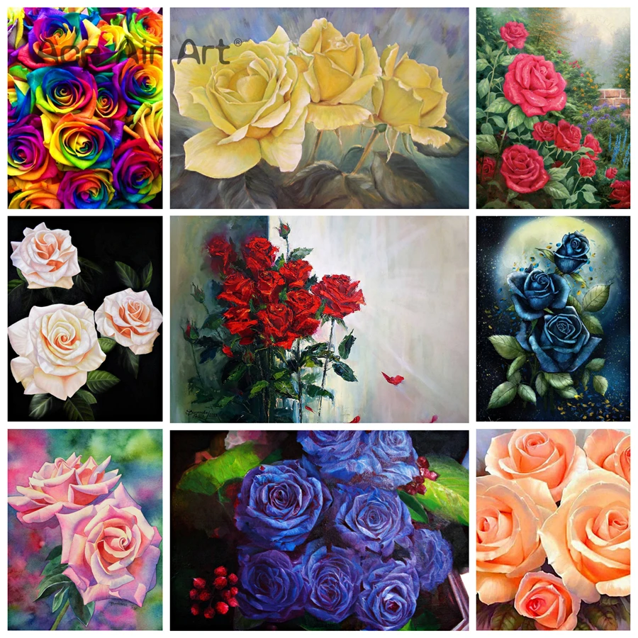 5D DIY Beautiful Roses Flower Diamond Painting Full Round/Square Drills Embroidery Mosaic Art Decoration for Home Wall Decor
5D DIY Beautiful Roses Flower Diamond Painting Full Round/Square Drills Embroidery Mosaic Art Decoration for Home Wall Decor