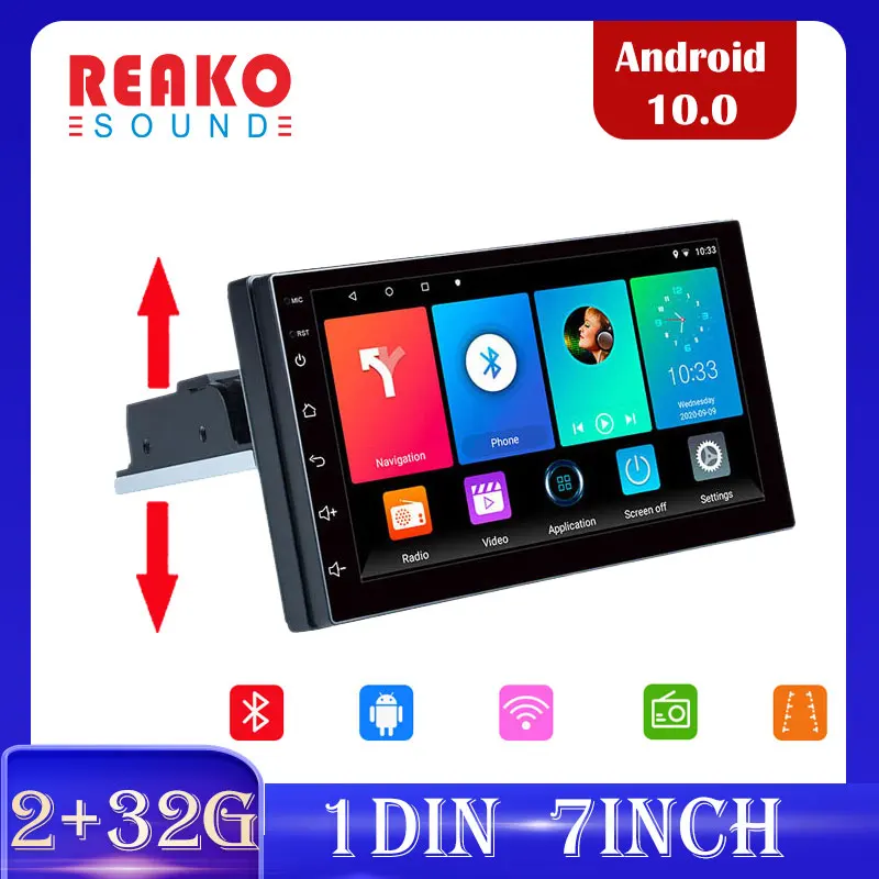 Автомобильный радиоприемник 1DIN 7 дюймов Android 10 0 FM радио|Автомагнитолы| |