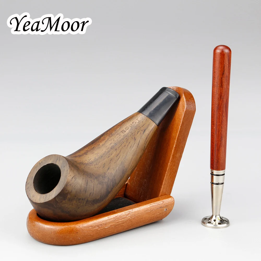 New Mini Smoking Pipe 3mm Filter Ebony Wood Pipe 2in1 Tobacco Tamper Wooden Stand Handmade Tobacco Pipe Gift Set
New Mini Smoking Pipe 3mm Filter Ebony Wood Pipe 2in1 Tobacco Tamper Wooden Stand Handmade Tobacco Pipe Gift Set