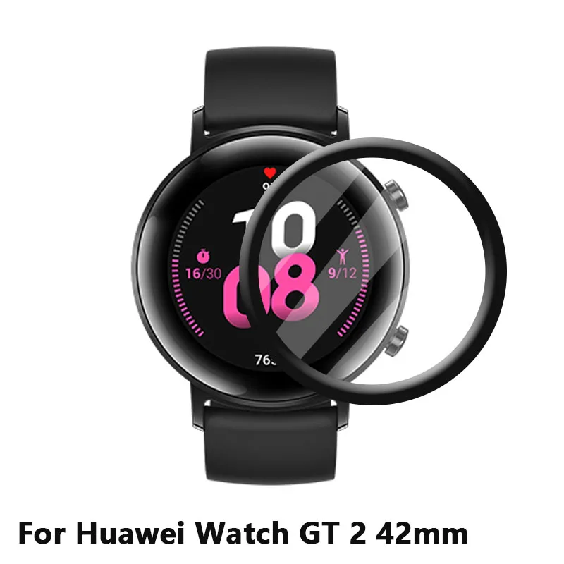 Для Huawei Watch GT 2 42 мм/46 мм/Porsche полное покрытие 3D изогнутое мягкая ПЭТФ пленка защита