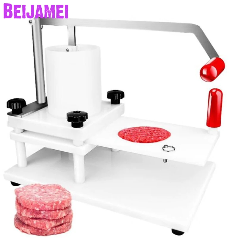 

BEIJAMEI Easy Operated Manual Burger Forming Machine Hamburger Patty Maker Burger Press Tool Meat Pie Making Machines