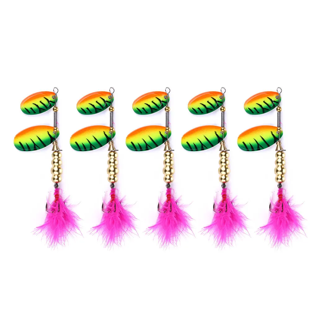 10pcs 9cm 14g Metal Fishing Lure Spoon Sequins Lure Bait Fishing Tackle Hard Bait Isca Artificial with feather hook
10pcs 9cm 14g Metal Fishing Lure Spoon Sequins Lure Bait Fishing Tackle Hard Bait Isca Artificial with feather hook