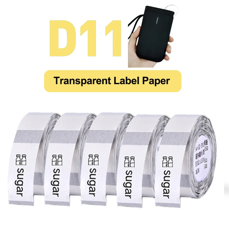 NiiMbot Thermal Transparent Paper Waterproof Oil Proof White Label Paper For D11 D110 D101 Portable Thermal Label Printer
NiiMbot Thermal Transparent Paper Waterproof Oil Proof White Label Paper For D11 D110 D101 Portable Thermal Label Printer