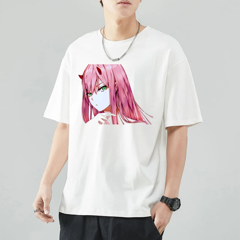 Футболка унисекс с японским аниме принтом ZERO TWO, Повседневная Уличная одежда в стиле Харадзюку, Топ оверсайз с принтом манги для мужчин и жен...
Футболка унисекс с японским аниме принтом ZERO TWO, Повседневная Уличная одежда в стиле Харадзюку, Топ оверсайз с принтом манги для мужчин и жен...