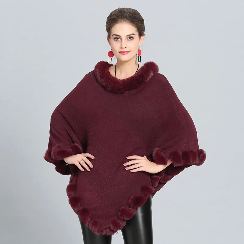 2021 Autumn and Winter New Women's Solid Color Imitation Fox Fur Collar Imitation Cashmere Knitted Pullover Thick Warm Shawl
2021 Autumn and Winter New Women's Solid Color Imitation Fox Fur Collar Imitation Cashmere Knitted Pullover Thick Warm Shawl