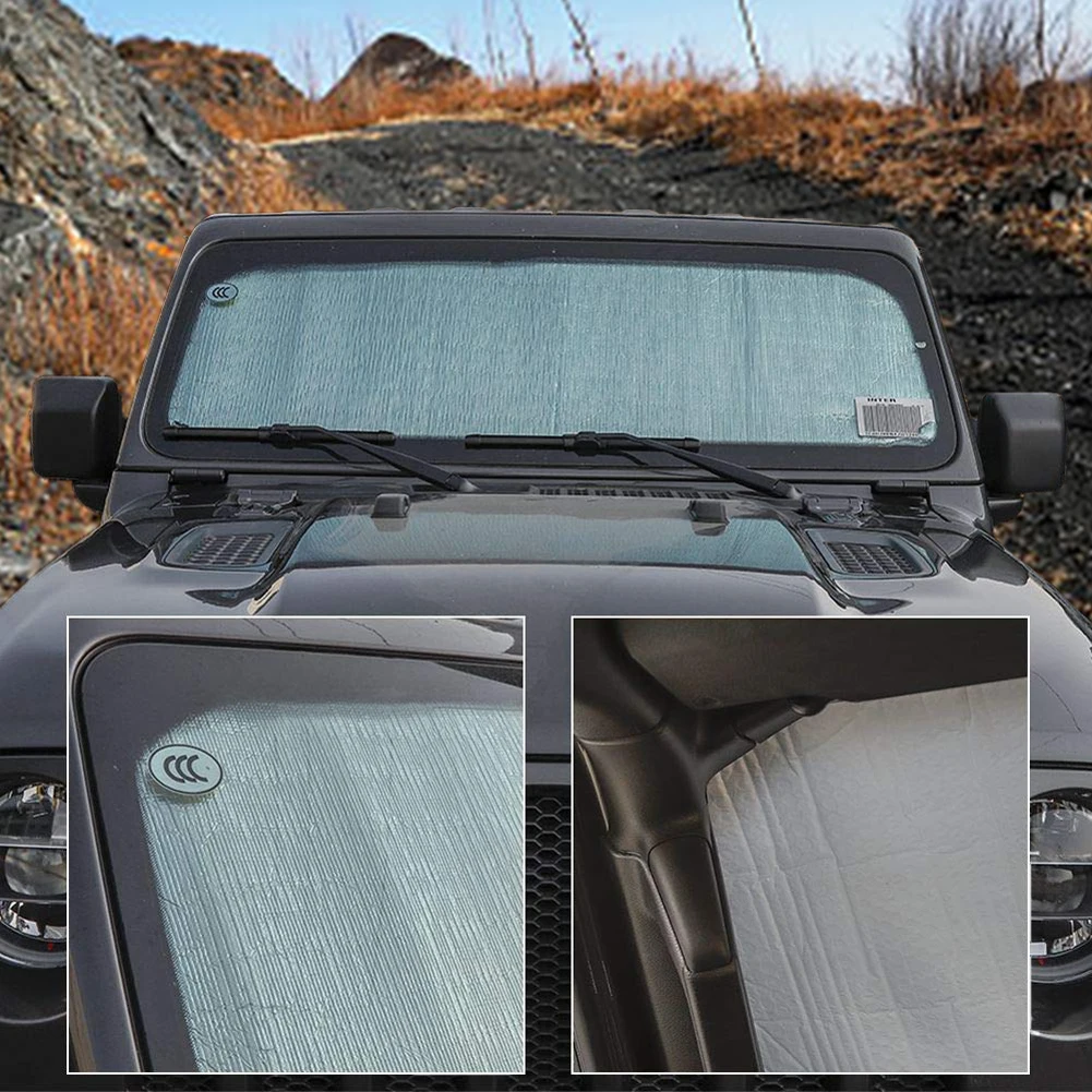 Car Front Windshield Sunshade Aluminum Foil Sun Visor Mat Heat Shield For 2018 2019 Jeep Wrangler JL JLU Interior Accessories
Car Front Windshield Sunshade Aluminum Foil Sun Visor Mat Heat Shield For 2018 2019 Jeep Wrangler JL JLU Interior Accessories