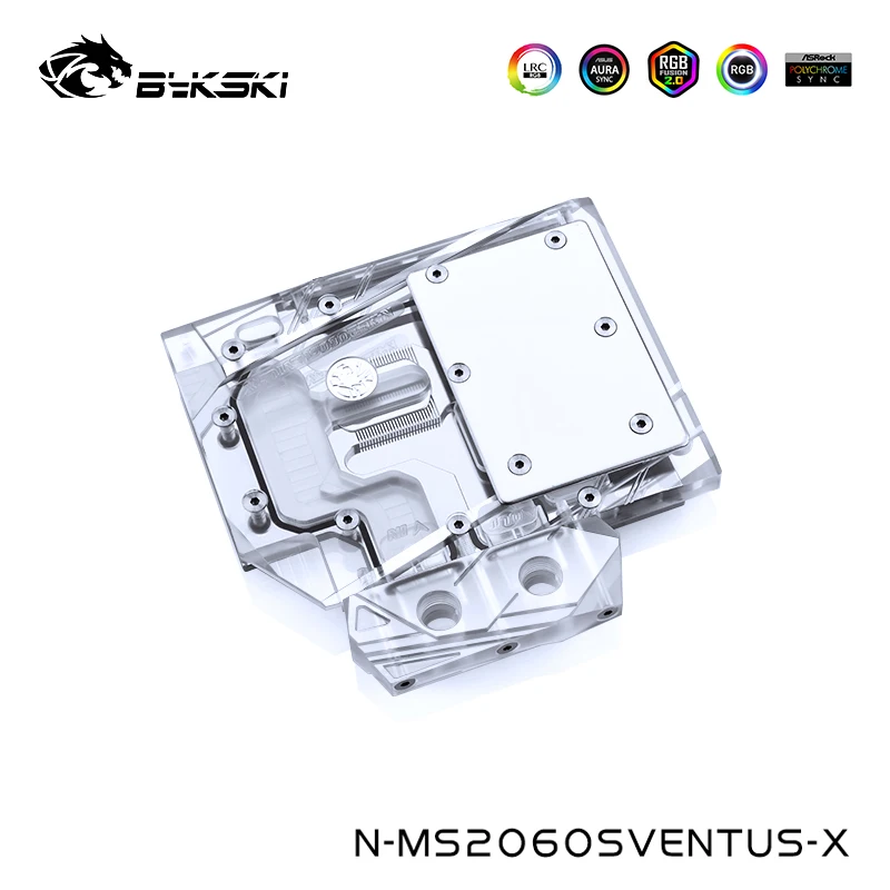 

Bykski GPU Water Block For MSI RTX2060 Super 8G VENTUS XS C OC, Water Cooling GPU Watercooler ,RGB/RBW Light, N-MS2060SVENTUS-X