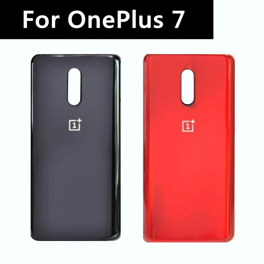 

6.41" For Oneplus 7 Glass Back Rear Panel Door Housing Cover Battery Case Repair Parts For One Plus 7 Battery Cover 1+ 7