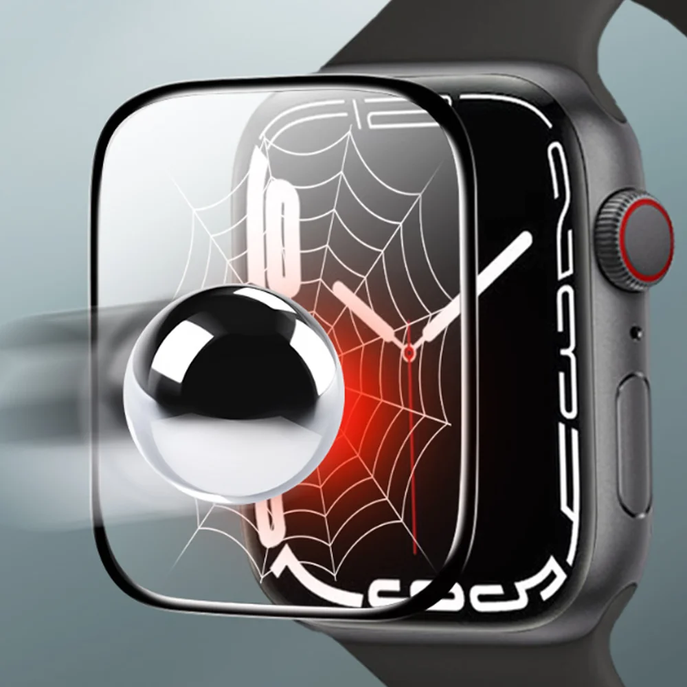 Мягкое стекло для Apple Watch band 44 мм 40 42 38 защитная пленка экрана аксессуары iwatch series 6 5