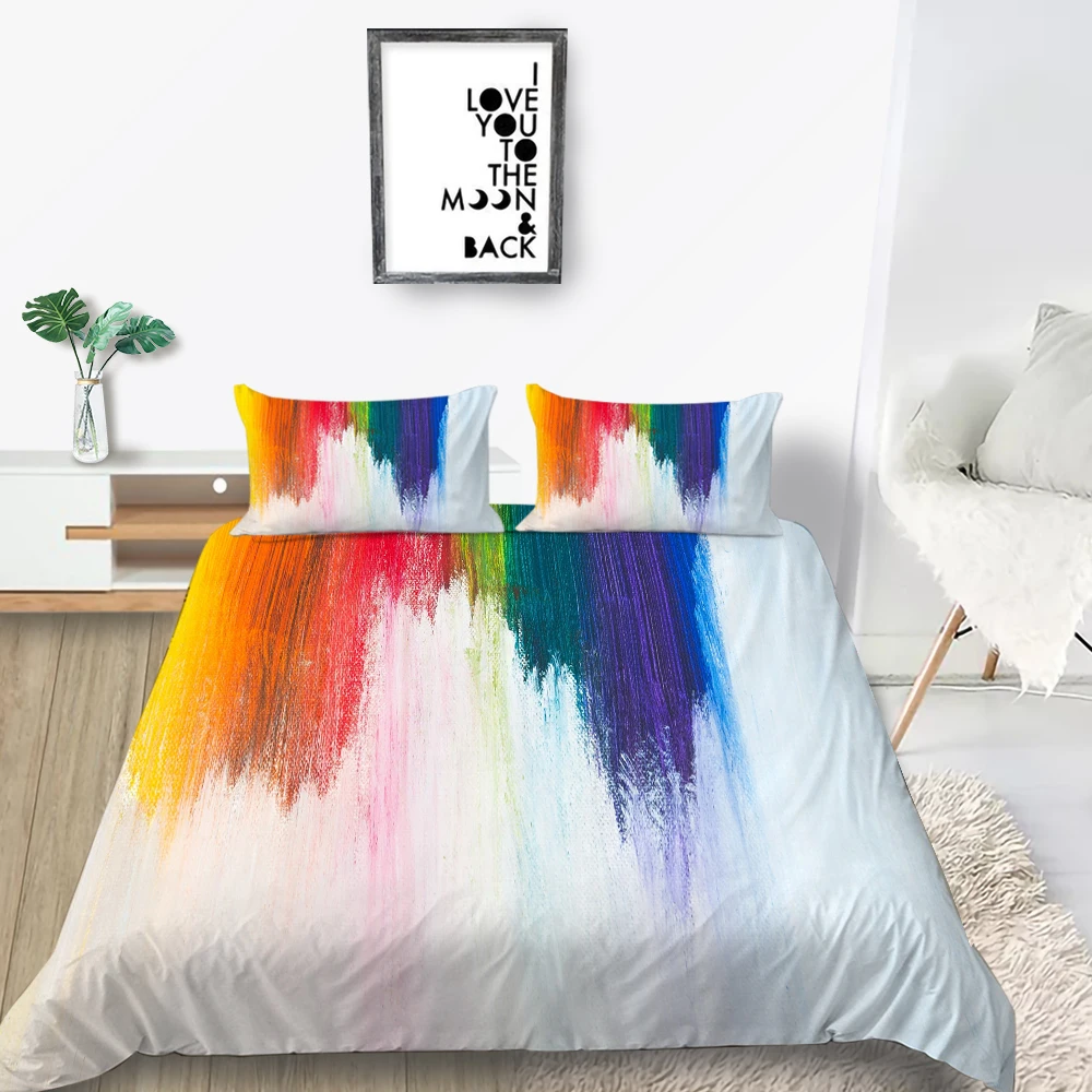 Colorful Bedding Set Artistic Fresh Comfortable 3D Duvet Cover Queen King Twin Full Single Double Unique Design Bed Set
Colorful Bedding Set Artistic Fresh Comfortable 3D Duvet Cover Queen King Twin Full Single Double Unique Design Bed Set