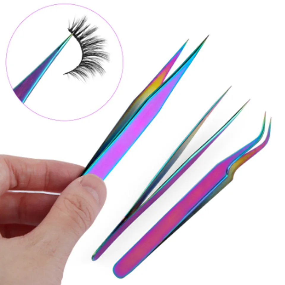 NEWCOME Color Tweezers Eye Lashes Stainless Steel Ultra Fine Tip Improve for 3D Volume Eyelashes Eyebrow Tweezers Makeup Tools
NEWCOME Color Tweezers Eye Lashes Stainless Steel Ultra Fine Tip Improve for 3D Volume Eyelashes Eyebrow Tweezers Makeup Tools