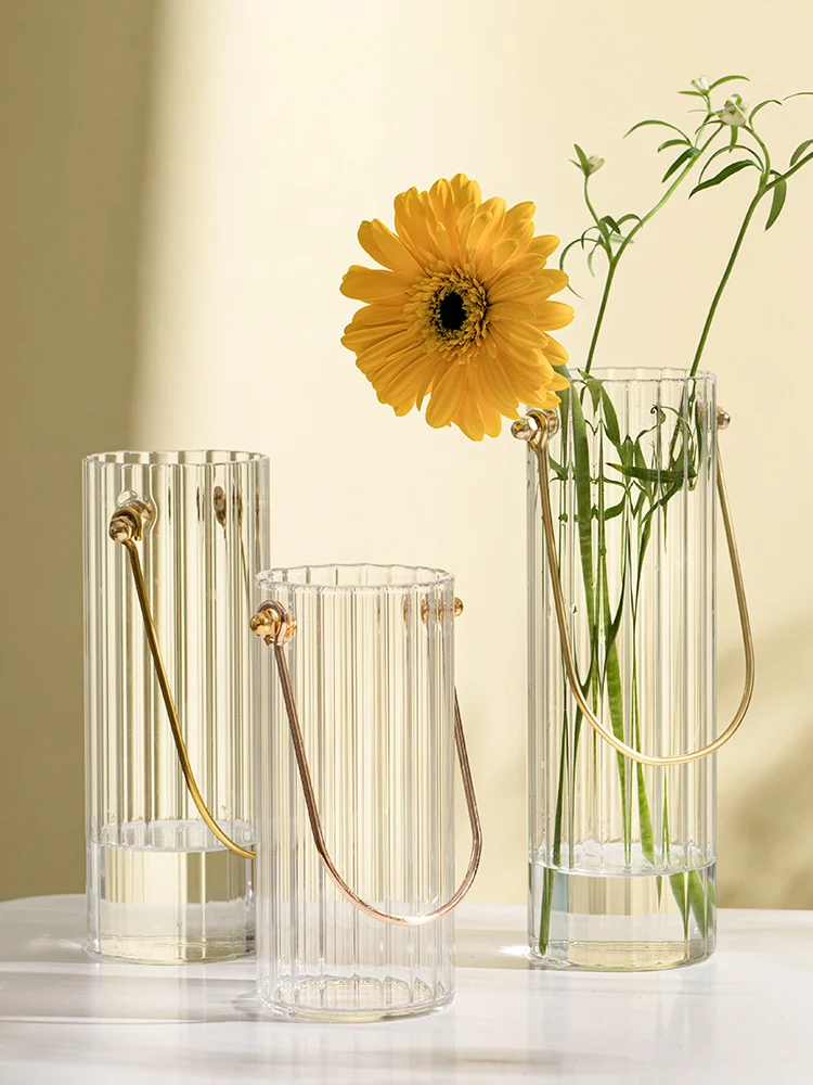 INS Luxury Transparent Glass Vase Modern Minimalist Desktop Decorative Ornaments Portable Vertical Vase for Flower Arrangements
INS Luxury Transparent Glass Vase Modern Minimalist Desktop Decorative Ornaments Portable Vertical Vase for Flower Arrangements