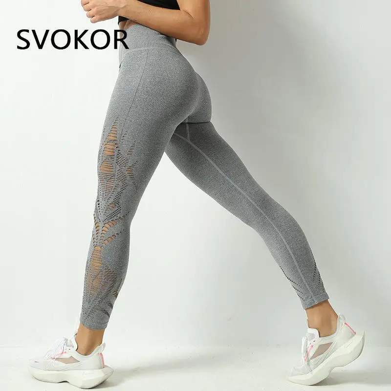 SVOKOR Hollow Sport Leggings Women Sexy Fitness High Waist Legging Activewear Femme Tights Pants Workout Running Quick Dry
SVOKOR Hollow Sport Leggings Women Sexy Fitness High Waist Legging Activewear Femme Tights Pants Workout Running Quick Dry