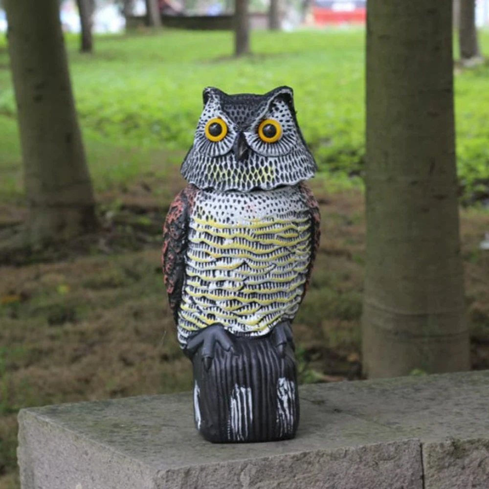 Realistic Bird Scarer Rotating Head Owl Prowler Decoy Protection Repellent Pest Control Scarecrow Garden Yard Move Decor
Realistic Bird Scarer Rotating Head Owl Prowler Decoy Protection Repellent Pest Control Scarecrow Garden Yard Move Decor