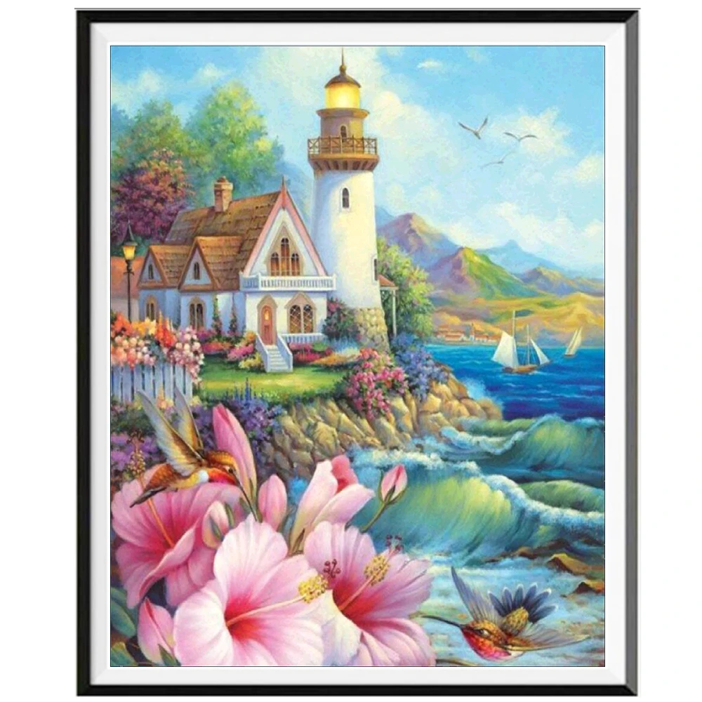 Landscape Rural Woods Beach Flowers Printed Water-Soluble Canvas 11CT Cross Stitch Full Kit Embroidery DMC Decor
Landscape Rural Woods Beach Flowers Printed Water-Soluble Canvas 11CT Cross Stitch Full Kit Embroidery DMC Decor