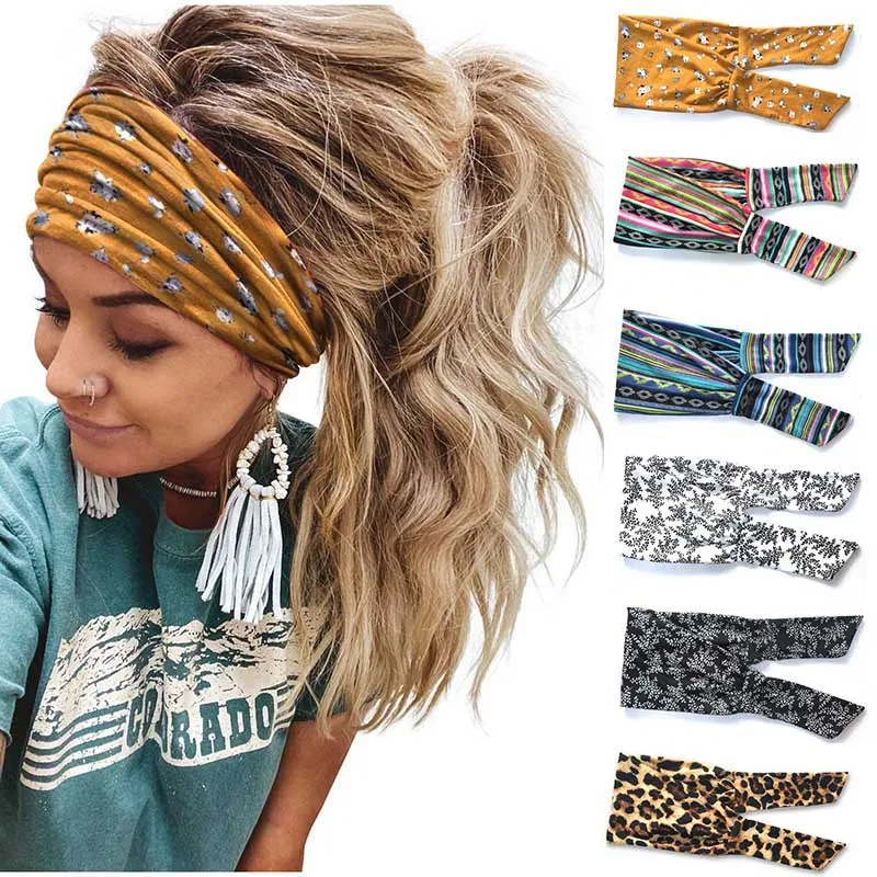 European and American New Style Personality Printed Yoga Sports Wide Headband Knotted Fashion Women's Headband Headdress
European and American New Style Personality Printed Yoga Sports Wide Headband Knotted Fashion Women's Headband Headdress