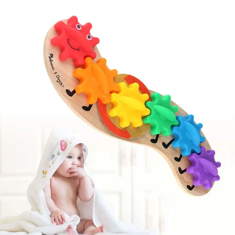 Wooden Rotating Gear Caterpillar Game Children Kids Color Recognition Enlightenment Early Learning Educational Toys
Wooden Rotating Gear Caterpillar Game Children Kids Color Recognition Enlightenment Early Learning Educational Toys