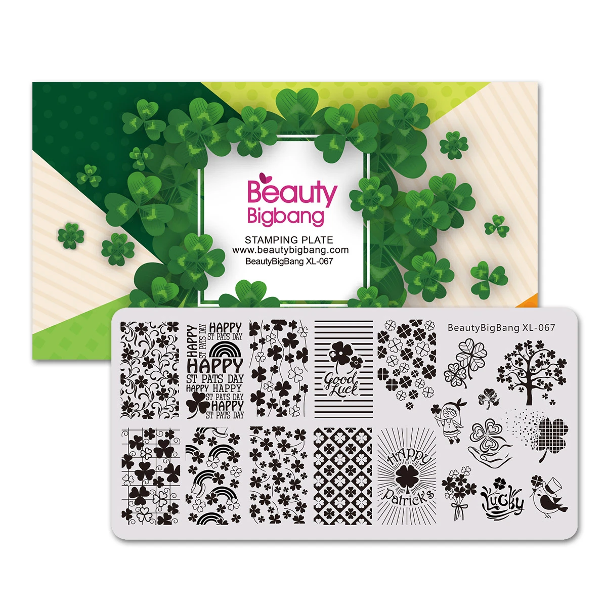 BeautyBigBang Nail Stamping Plates Four Leaves Clover Saint Patrick Flower Image Nail Art Template Stamping Plate
BeautyBigBang Nail Stamping Plates Four Leaves Clover Saint Patrick Flower Image Nail Art Template Stamping Plate
