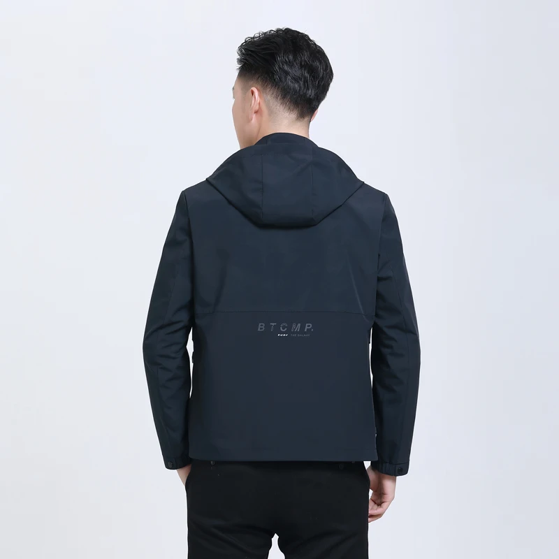 Men's Spring Casual Hooded Jacket Male Long Sleeve Slim Fit Solid Color Lined Coat Navy Zippper Luxury Bomber Outerwear L-XXL
Men's Spring Casual Hooded Jacket Male Long Sleeve Slim Fit Solid Color Lined Coat Navy Zippper Luxury Bomber Outerwear L-XXL