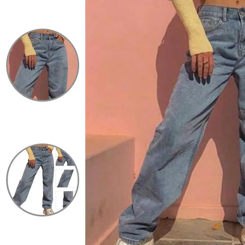 Blue Stylish Women Straight Solid Color Denim Pants Bottoms Trousers High Waist for Going Out
Blue Stylish Women Straight Solid Color Denim Pants Bottoms Trousers High Waist for Going Out