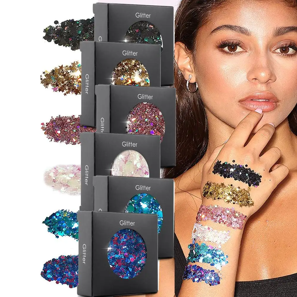 1Box Cosmetic Glitter For Face, Body ,Hair - Holographic Glitter Mix Essential Festival and Rave Beauty Makeup Glitter 11g
1Box Cosmetic Glitter For Face, Body ,Hair - Holographic Glitter Mix Essential Festival and Rave Beauty Makeup Glitter 11g
