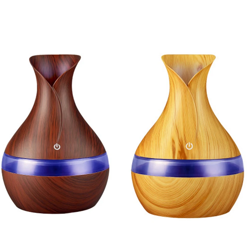 300 Ml Ultrasonic Air Humidifier Aroma Essential Oil Diffuser With Wood Grain 7 Color Changing Led Lights For Office Home 
300 Ml Ultrasonic Air Humidifier Aroma Essential Oil Diffuser With Wood Grain 7 Color Changing Led Lights For Office Home