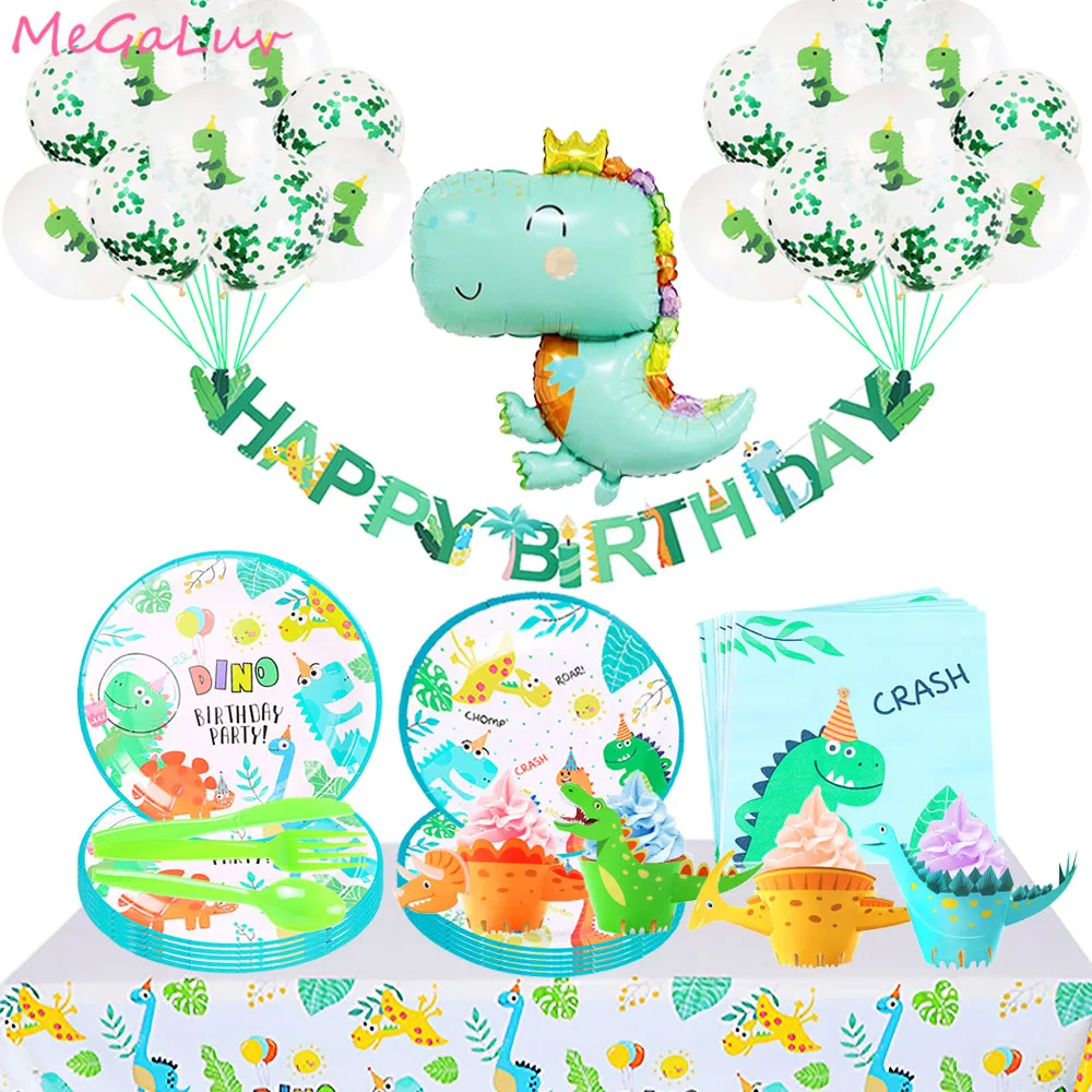 Dinosaur Theme Party Disposable Tableware Set Dinosaur Balloons Kids Birthday Party Decorations Jungle Party Baby Shower Favors
Dinosaur Theme Party Disposable Tableware Set Dinosaur Balloons Kids Birthday Party Decorations Jungle Party Baby Shower Favors