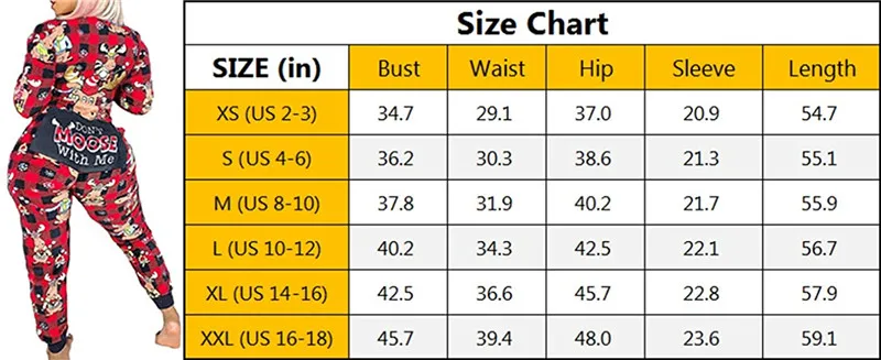 Imcute Christmas Jumpsuit Women Long Sleeve Romper zipper butt opening button Jumpsuit Warm Overalls Pajamas Outfits New Year
Imcute Christmas Jumpsuit Women Long Sleeve Romper zipper butt opening button Jumpsuit Warm Overalls Pajamas Outfits New Year
