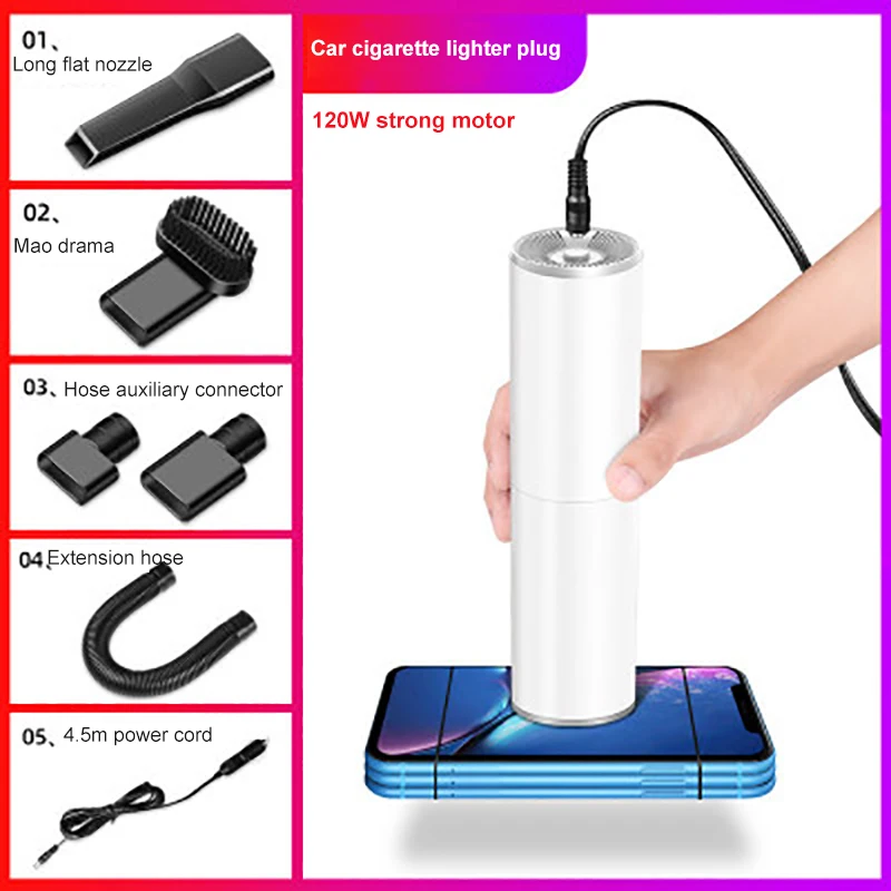 Wireless Portable Car Vacuum Cleaner Handheld Auto Vaccum 120W High Suction For Home Cleaning Wet Dry Mini Vacuum Cleaner New
Wireless Portable Car Vacuum Cleaner Handheld Auto Vaccum 120W High Suction For Home Cleaning Wet Dry Mini Vacuum Cleaner New